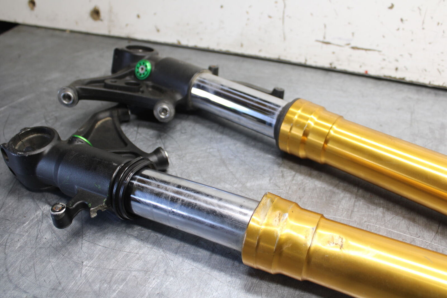 08-19 KAWASAKI NINJA ZX10R FRONT FORKS SHOCK SUSPENSION SET PAIR BB00