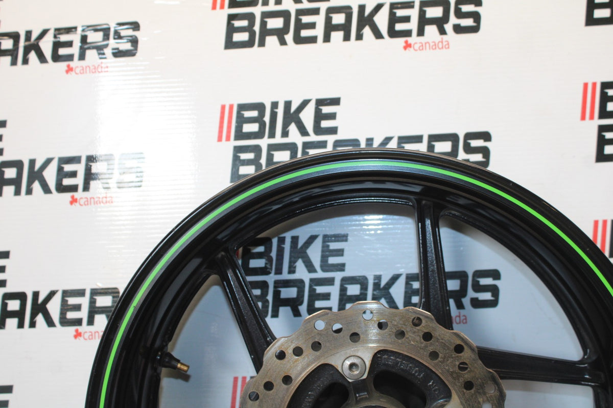 08 KAWASAKI NINJA ZX10R REAR WHEEL BACK RIM & ROTOR BB902