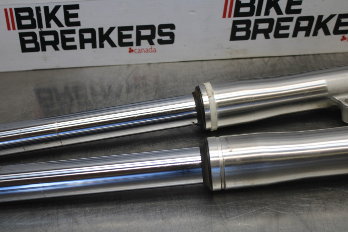 08 KAWASAKI VULCAN 1600 VN1600D NOMAD FRONT FORKS SHOCK SUSPENSION PAIR BB904