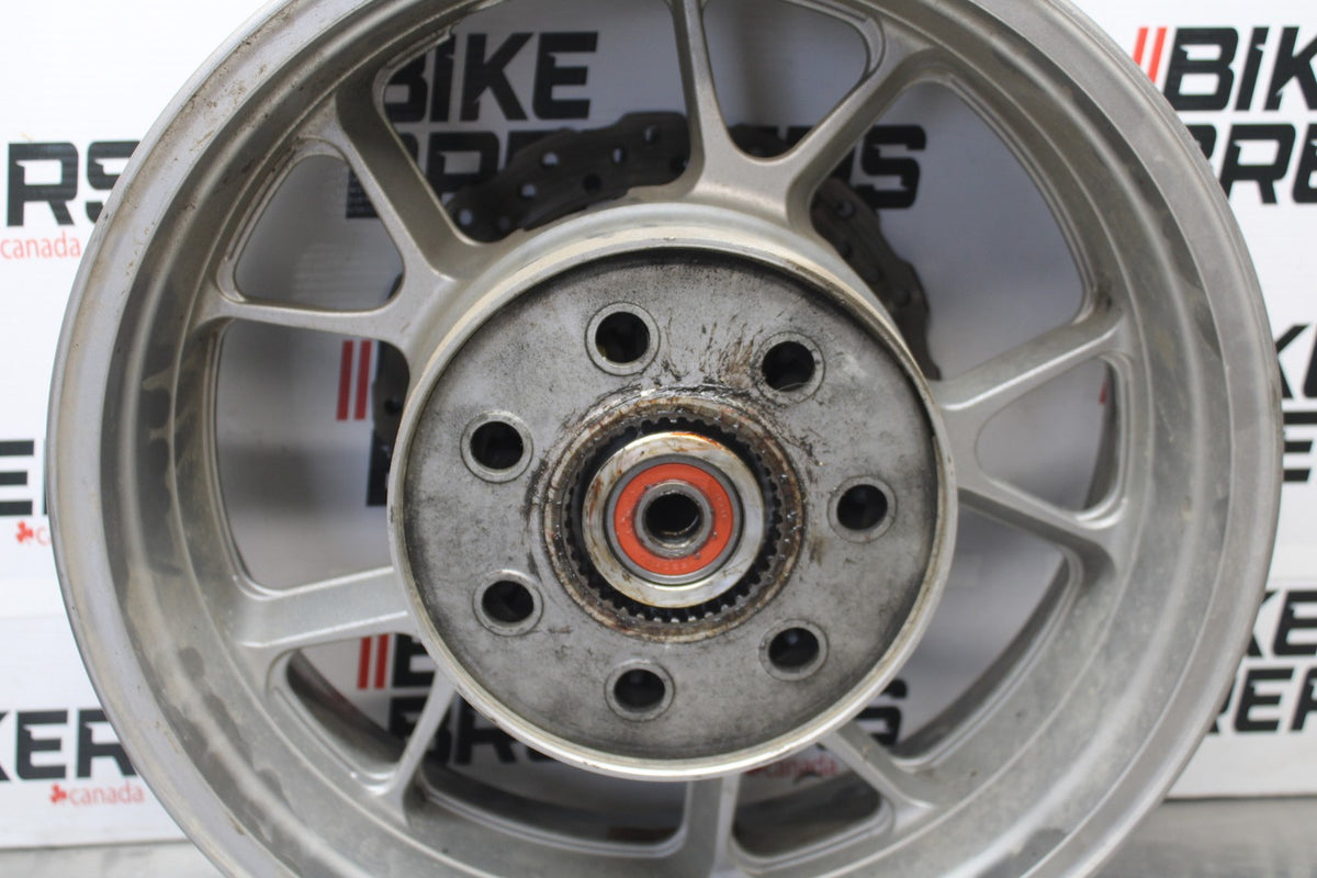 09 KAWASAKI CONCOURS 14 ZG1400B REAR WHEEL BACK RIM & ROTOR BB875