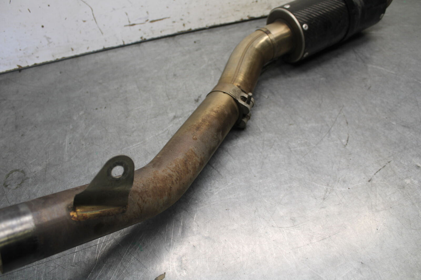 09-12 KAWASAKI NINJA ZX6R EXHAUST PIPE MUFFLER SLIP ON CAN SILENCER BB698