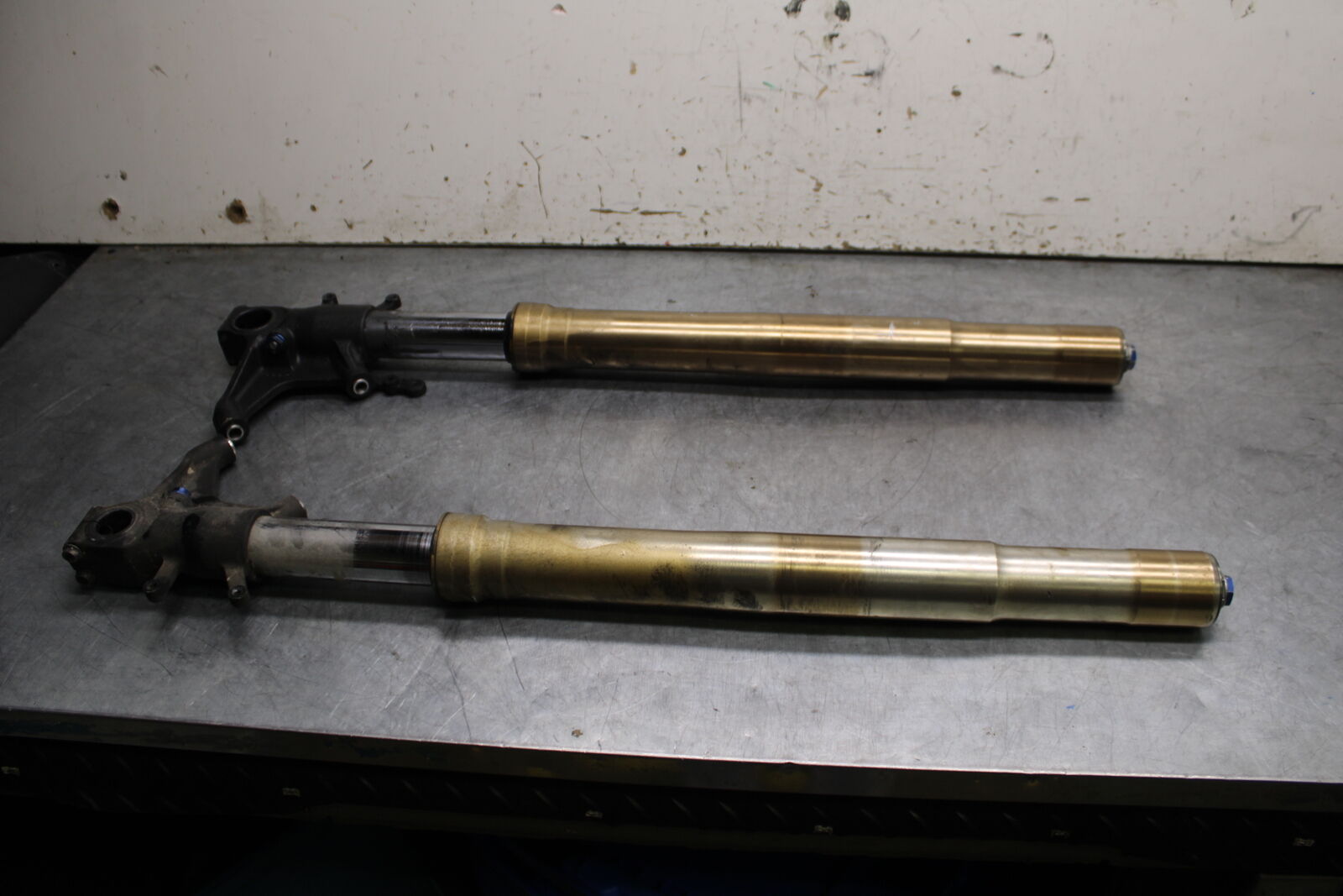 06-07 SUZUKI GSXR 600 FRONT FORKS SHOCK SUSPENSION SET PAIR BB737