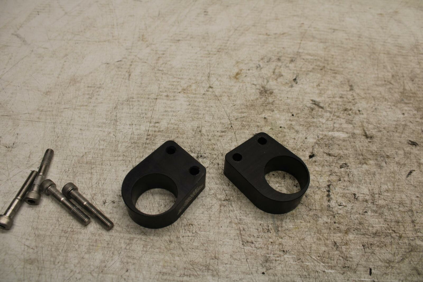 12-13 KAWASAKI EX300 NINJA LEFT RIGHT CLIP ON RISER HANDLEBARS PAIR  BB373