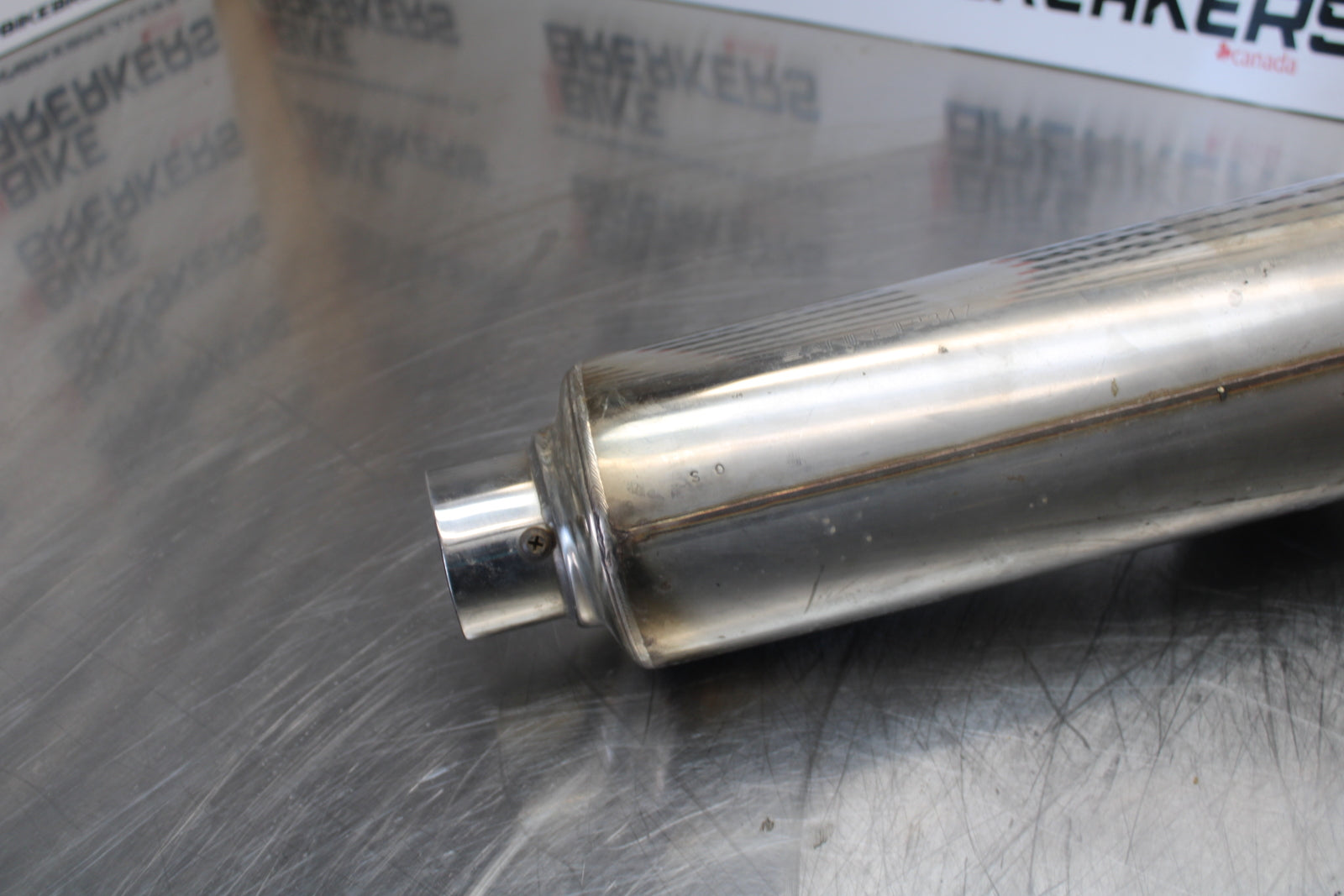 98-05 HONDA SUPER HAWK 1000 VTR1000F RIGHT EXHAUST MUFFLER SLIP ON CAN  BB152