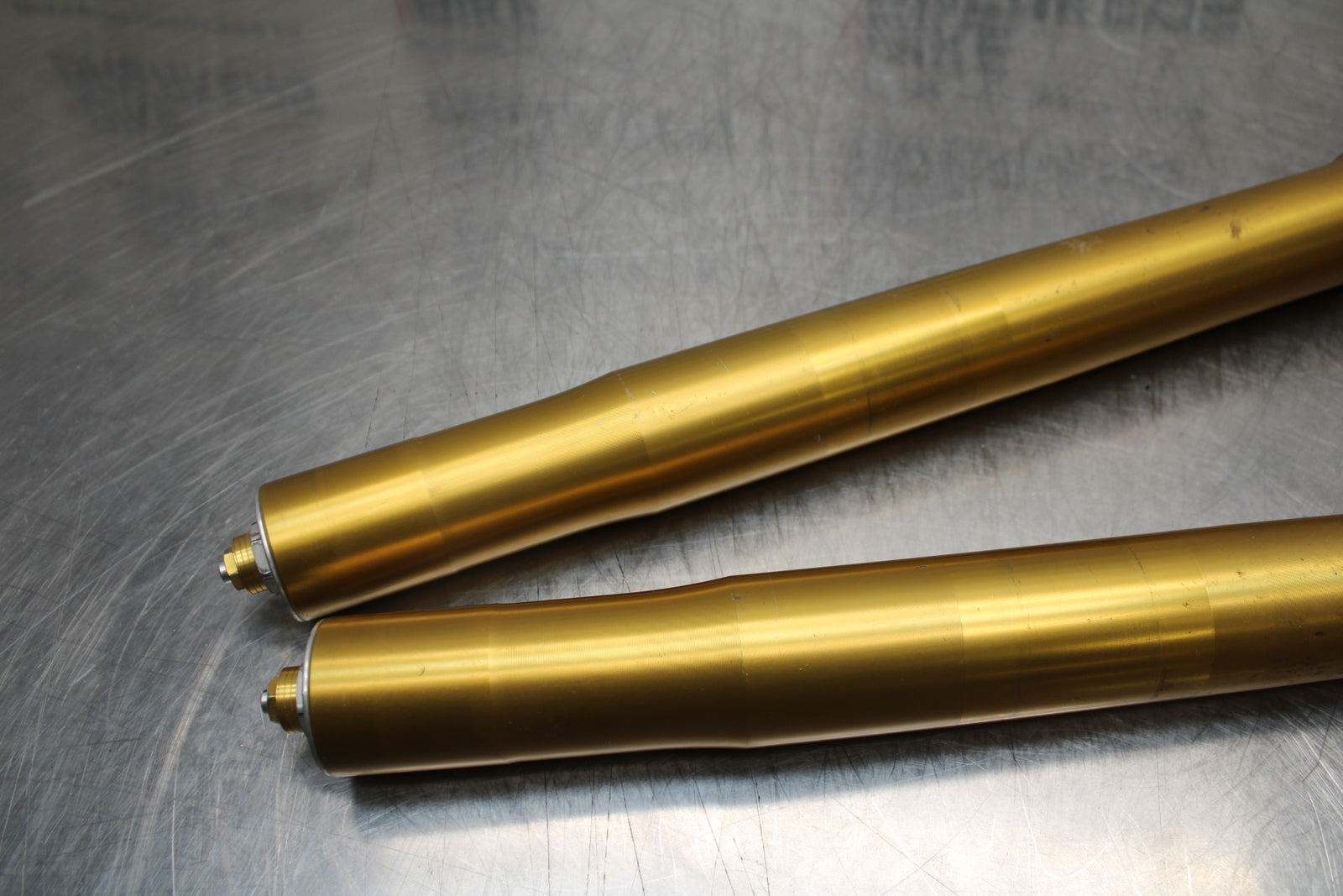 04-05 KAWASAKI NINJA ZX10R FRONT FORKS SHOCK SUSPENSION SET PAIR BB163