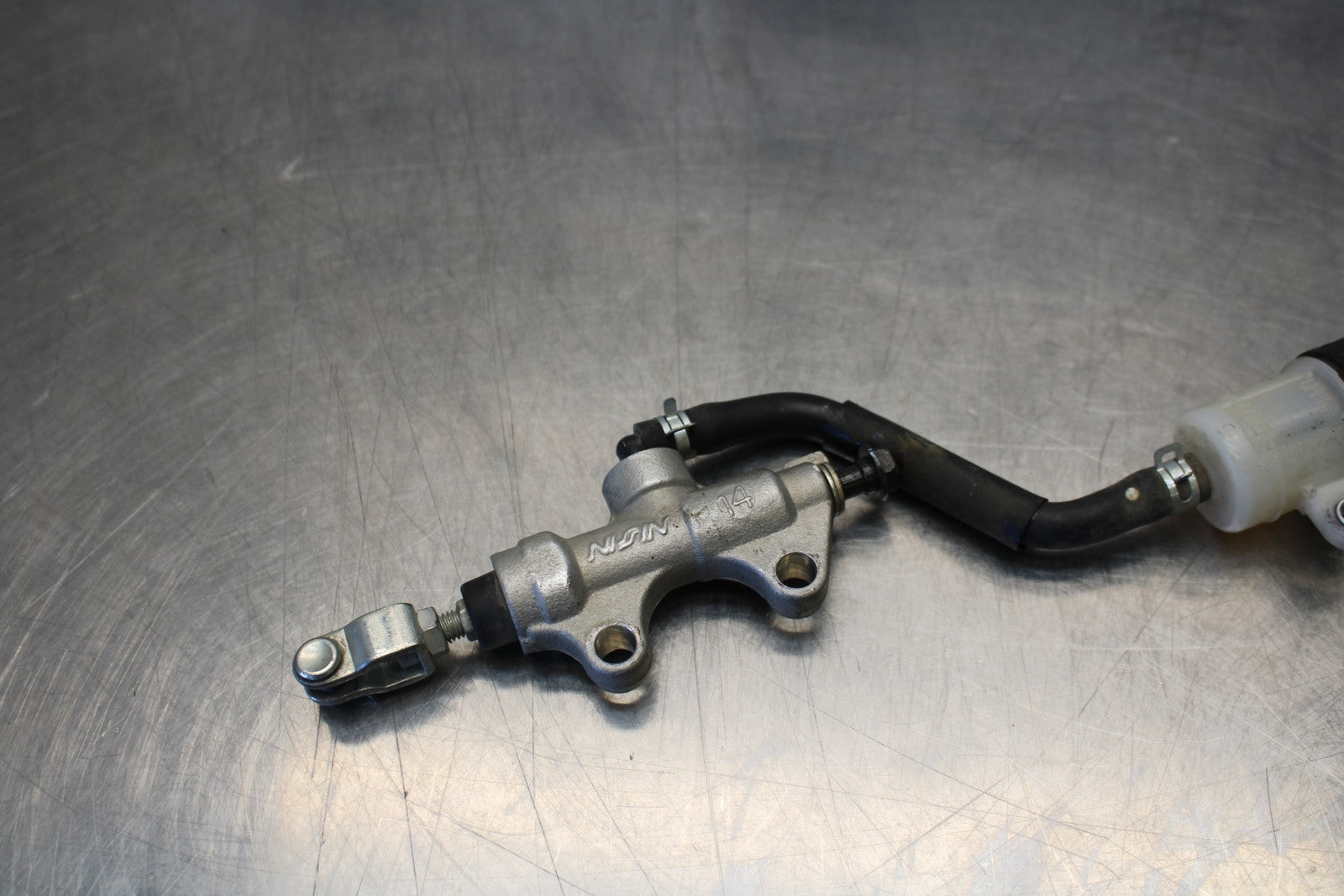 08-18 KAWASAKI KLR650 REAR BACK BRAKE MASTER CYLINDER W RESERVOIR BB183