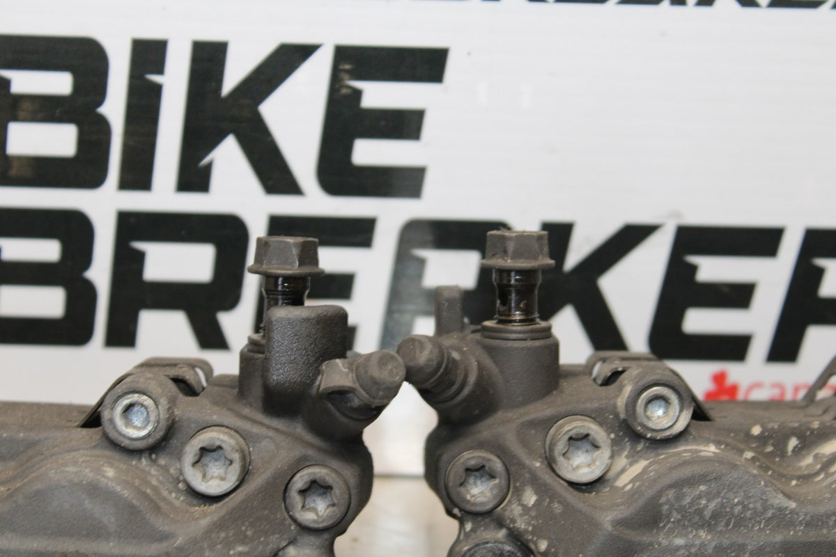 01-06 HONDA CBR600F4I RIGHT LEFT FRONT BRAKE CALIPER SET PAIR CALIPERS BB185
