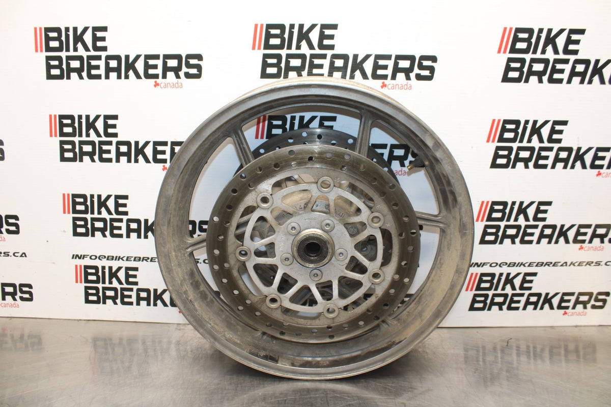 06 KAWASAKI Z750 FRONT WHEEL FRONT RIM & ROTORS BB837
