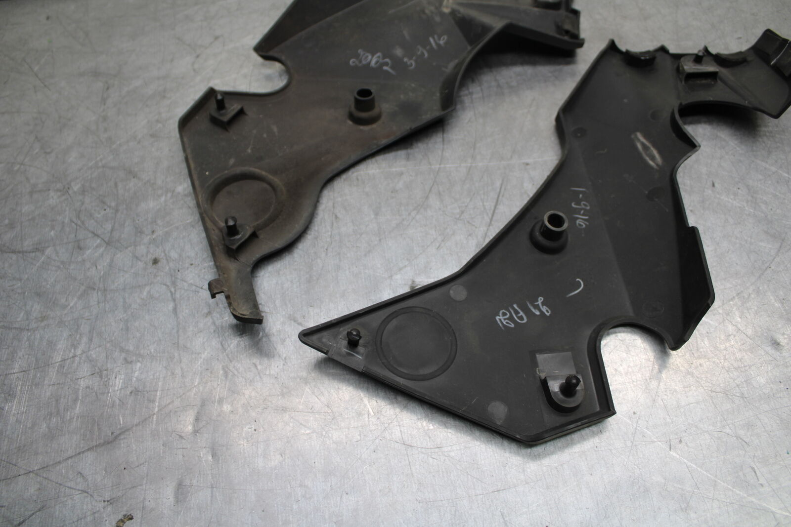 12-17 KAWASAKI ER-6N Z650 RIGHT LEFT FRAME MID SIDE COVERS COWLS TRIM BB709