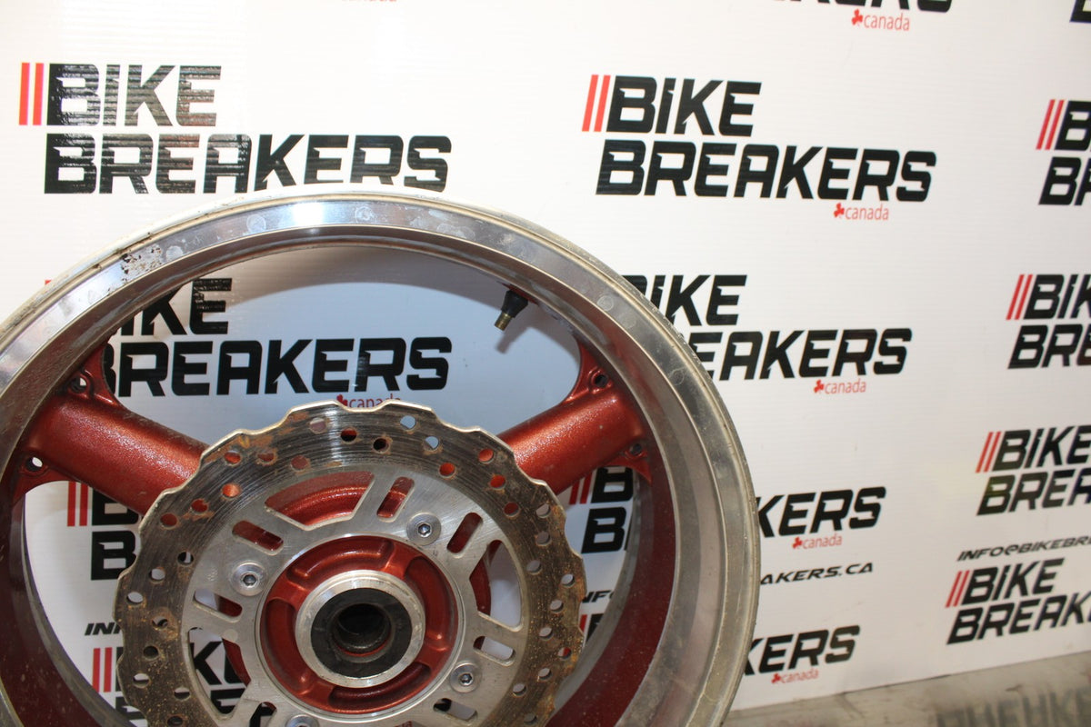 07 KAWASAKI Z1000 REAR WHEEL BACK RIM & ROTOR BB148