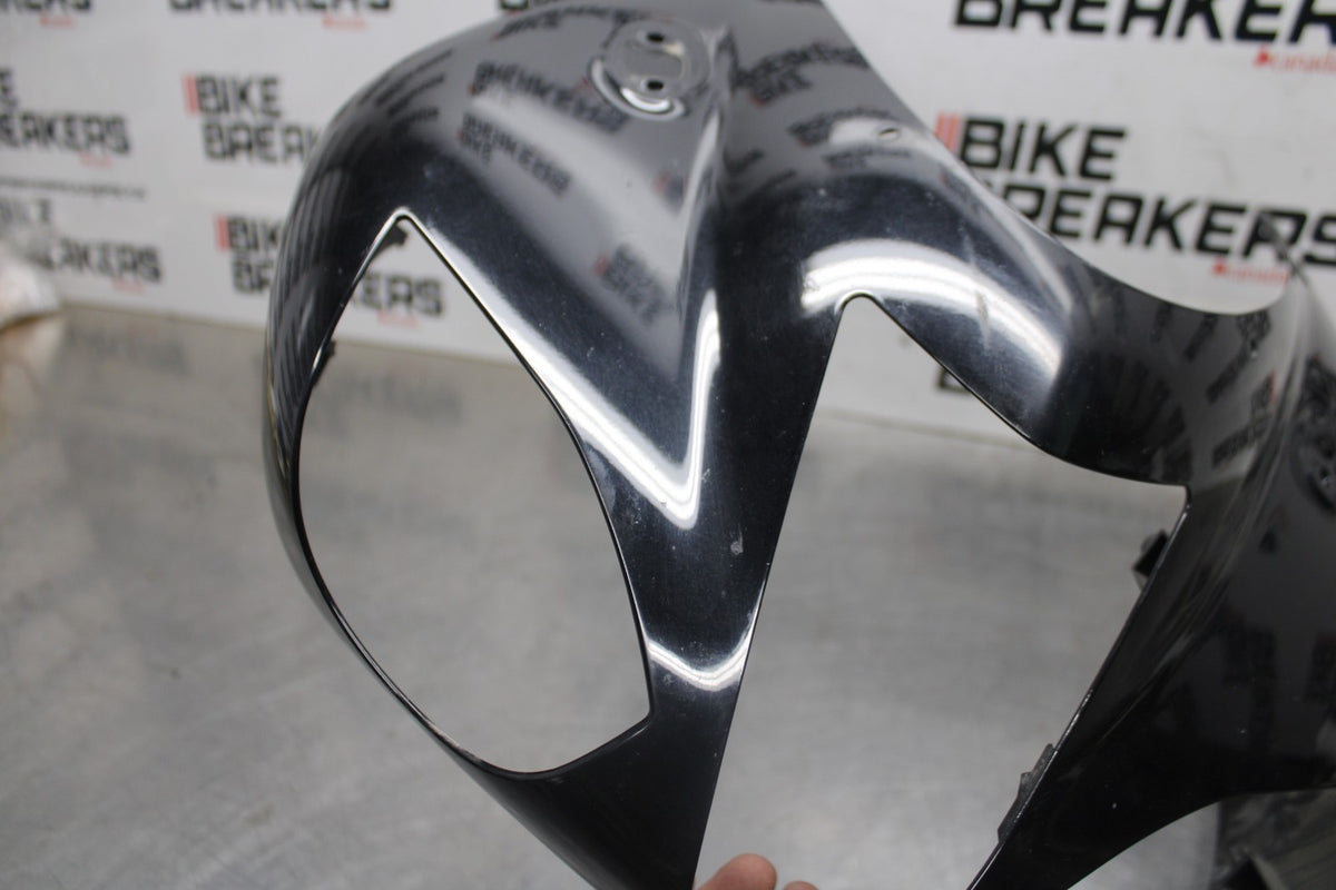 07-08 KAWASAKI NINJA ZX6R FRONT UPPER NOSE FAIRING COWL SHROUD BB937