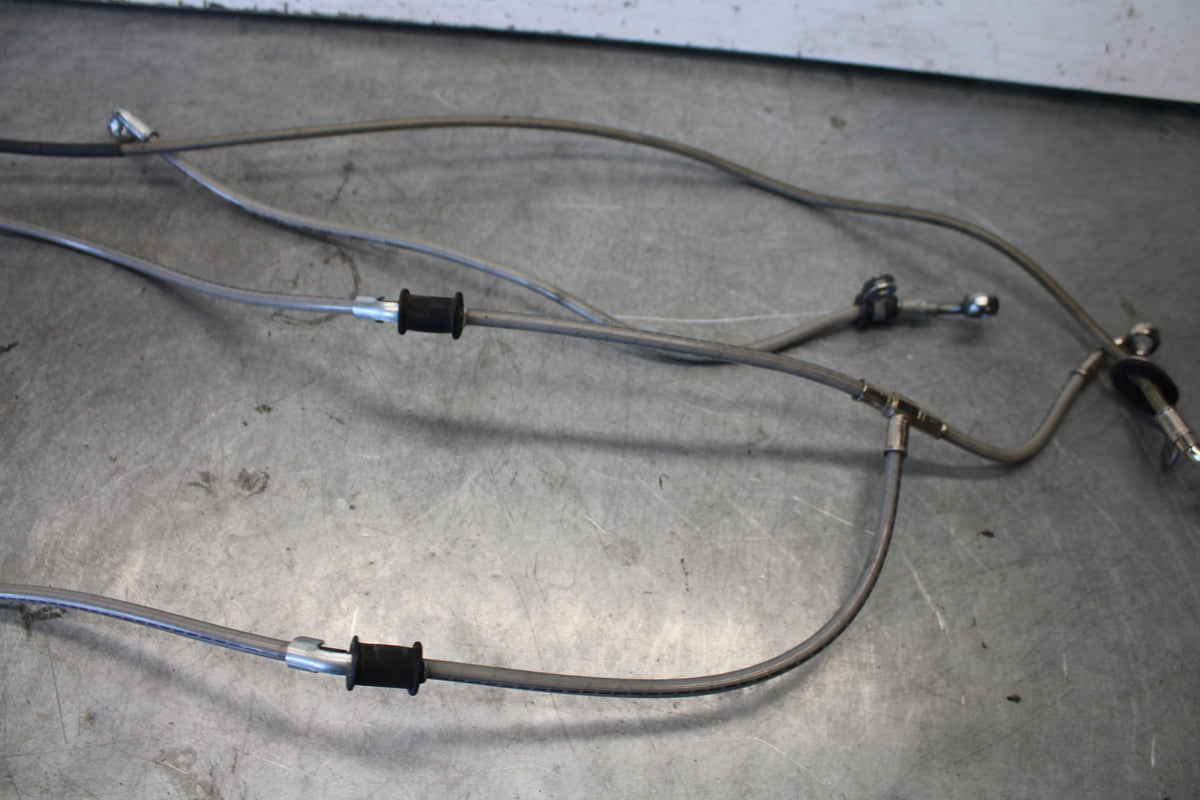 06-07 DUCATI MONSTER 695 FRONT REAR BRAKE CALIPER HOSES LINES SET BB674