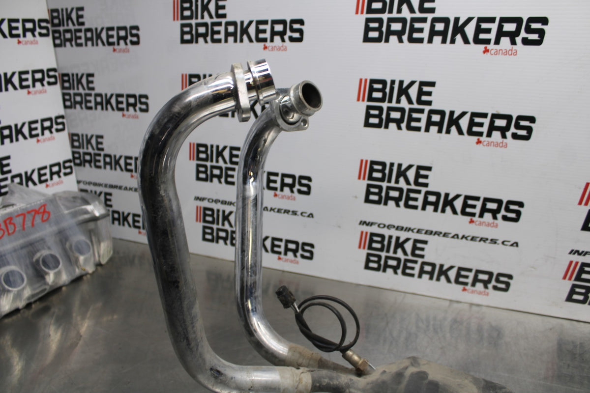 15 SUZUKI GW250F FULL EXHAUST SYSTEM HEADERS PIPE MUFFLER BB789