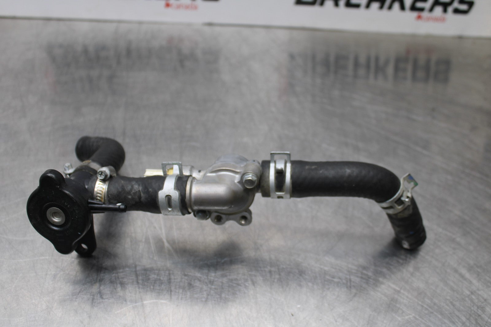 13-17 KAWASAKI NINJA 300 EX300 ABS THERMOSTAT W HOUSING ASSEMBLY BB187