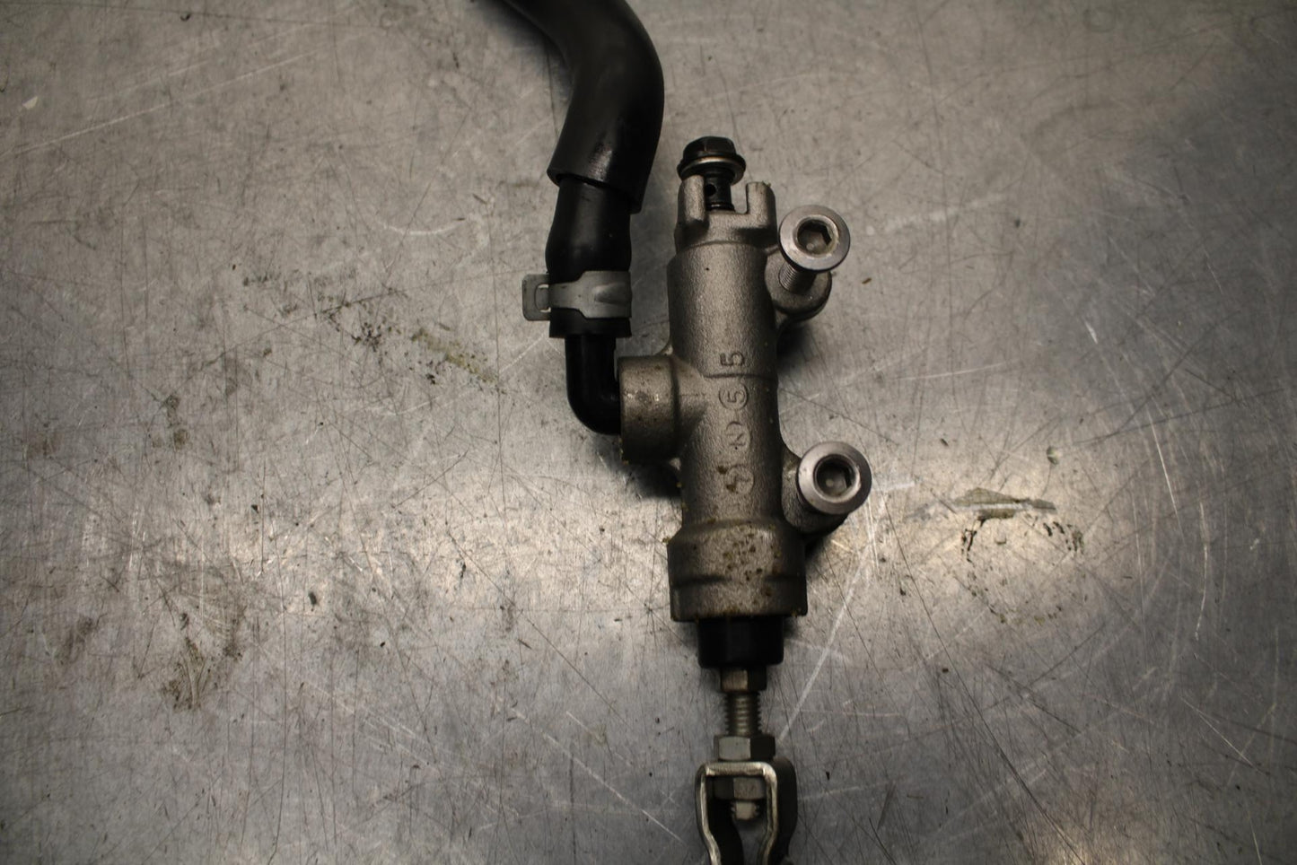 08-09 KAWASAKI NINJA ZX14R REAR BACK BRAKE MASTER CYLINDER W RESERVOIR BB73