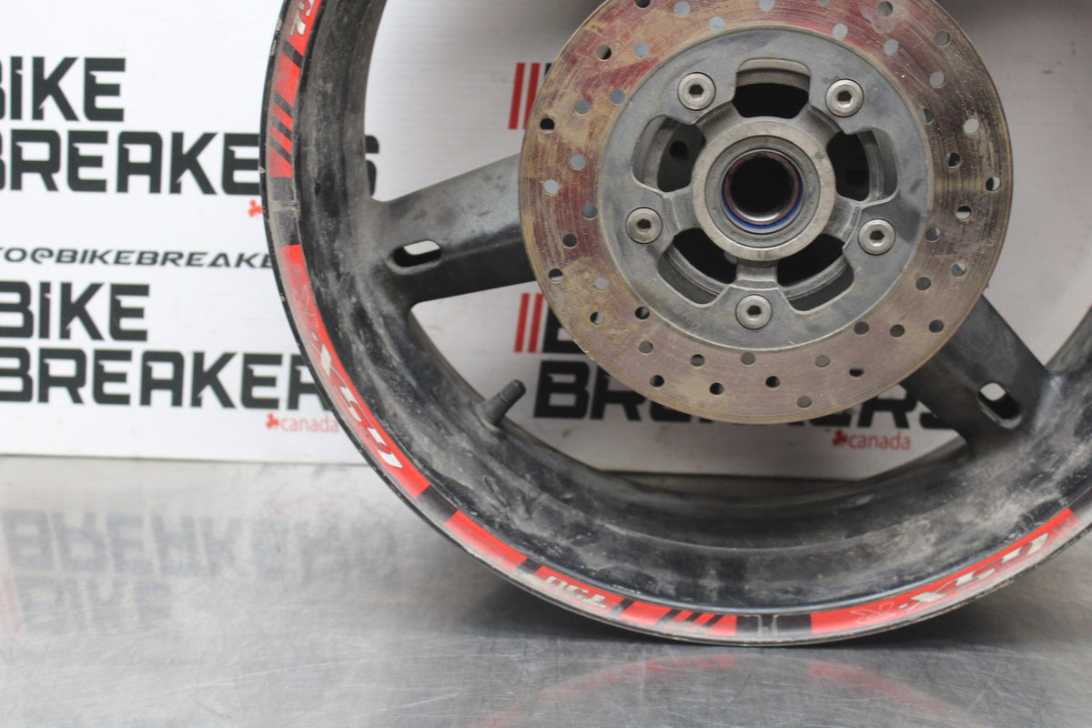 00 SUZUKI GSXR750 REAR WHEEL BACK RIM & ROTOR BB820