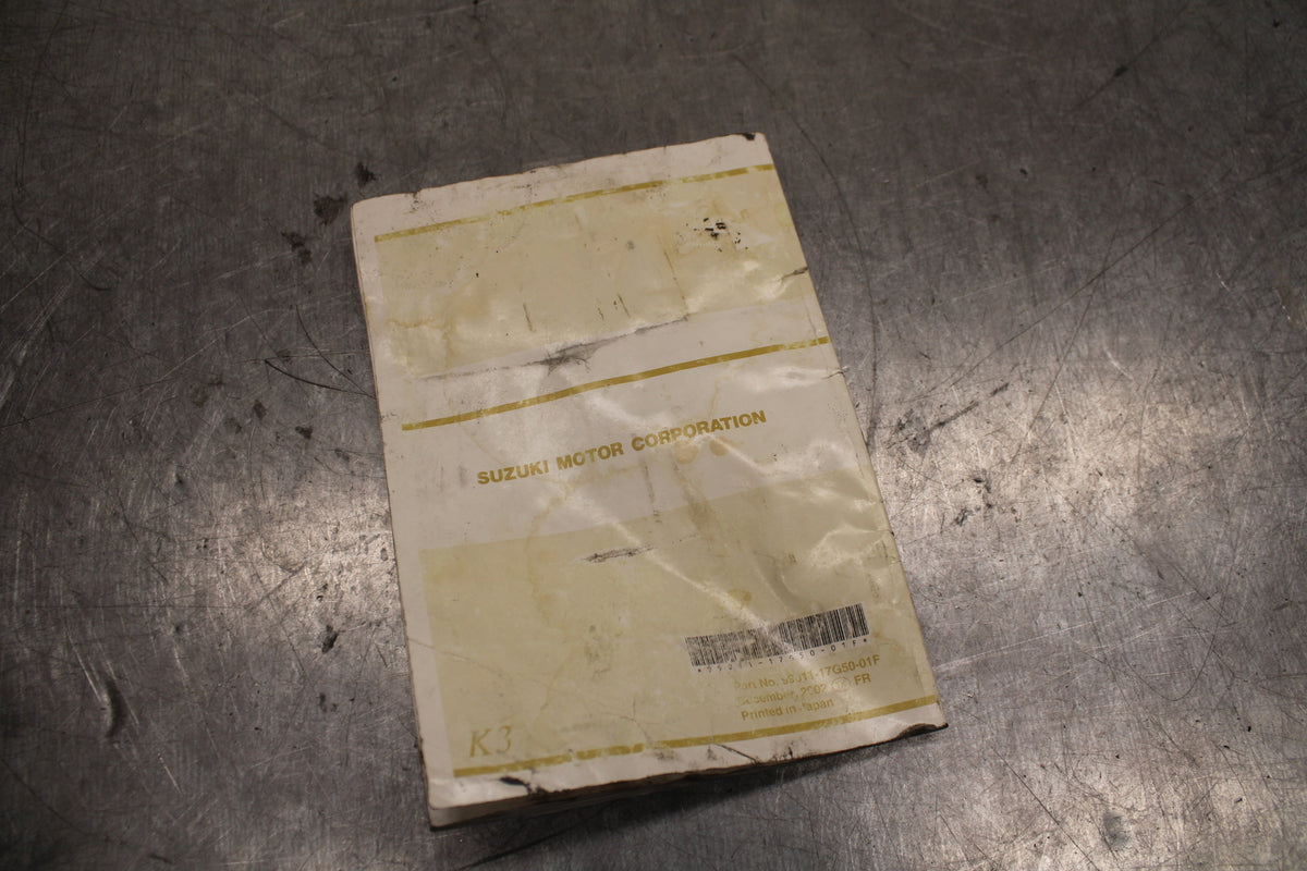 03 SUZUKI SV650S ORIGINAL OWNERS MANUAL BOOK BB130