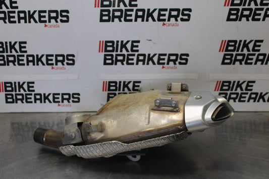 08 KAWASAKI ZX6R EXHAUST PIPE MUFFLER SLIP ON CAN SILENCER BB896