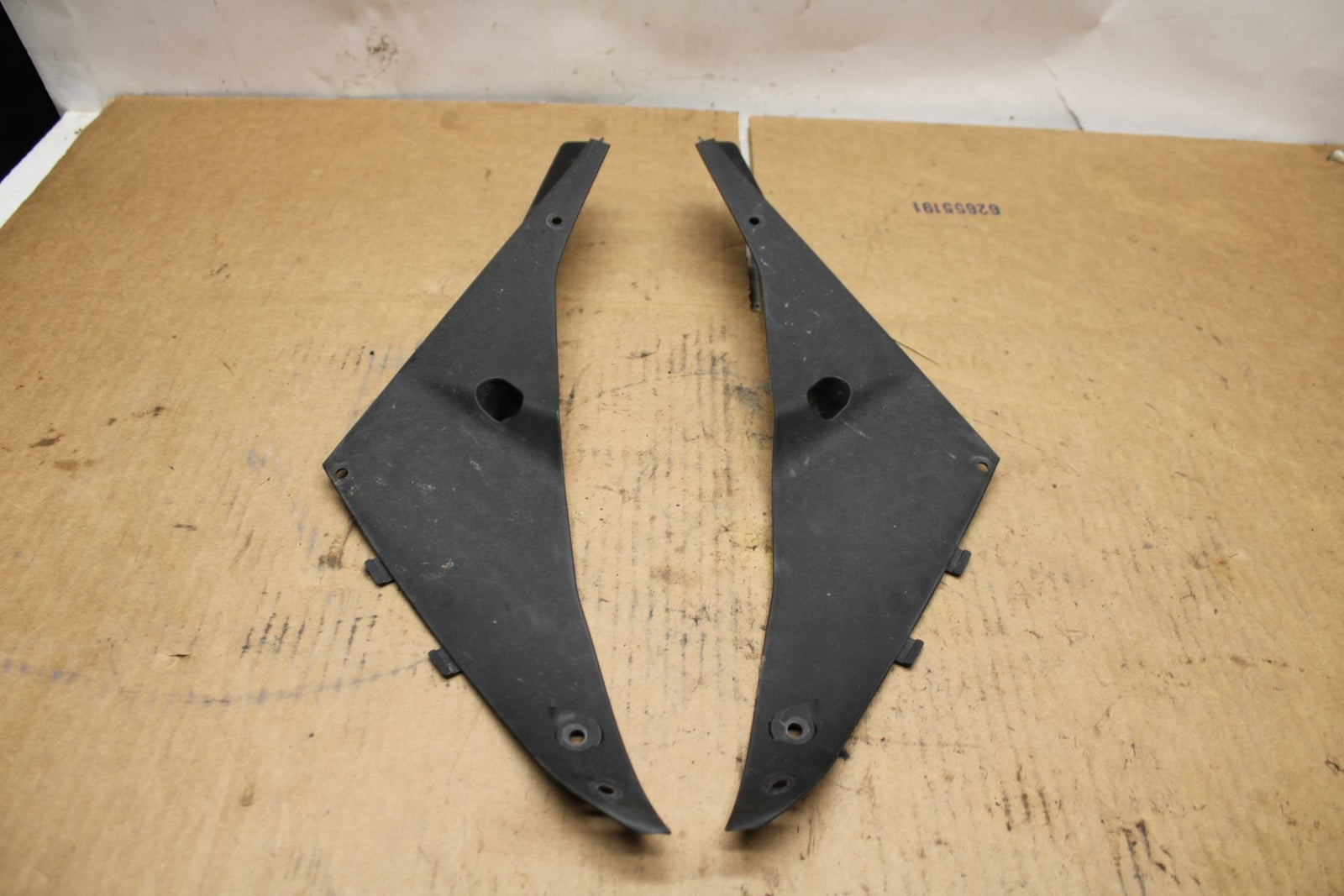 09-12 KAWASAKI NINJA ZX6R RIGHT LEFT INNER FAIRINGS COWLS PANELS TRIMS BB383