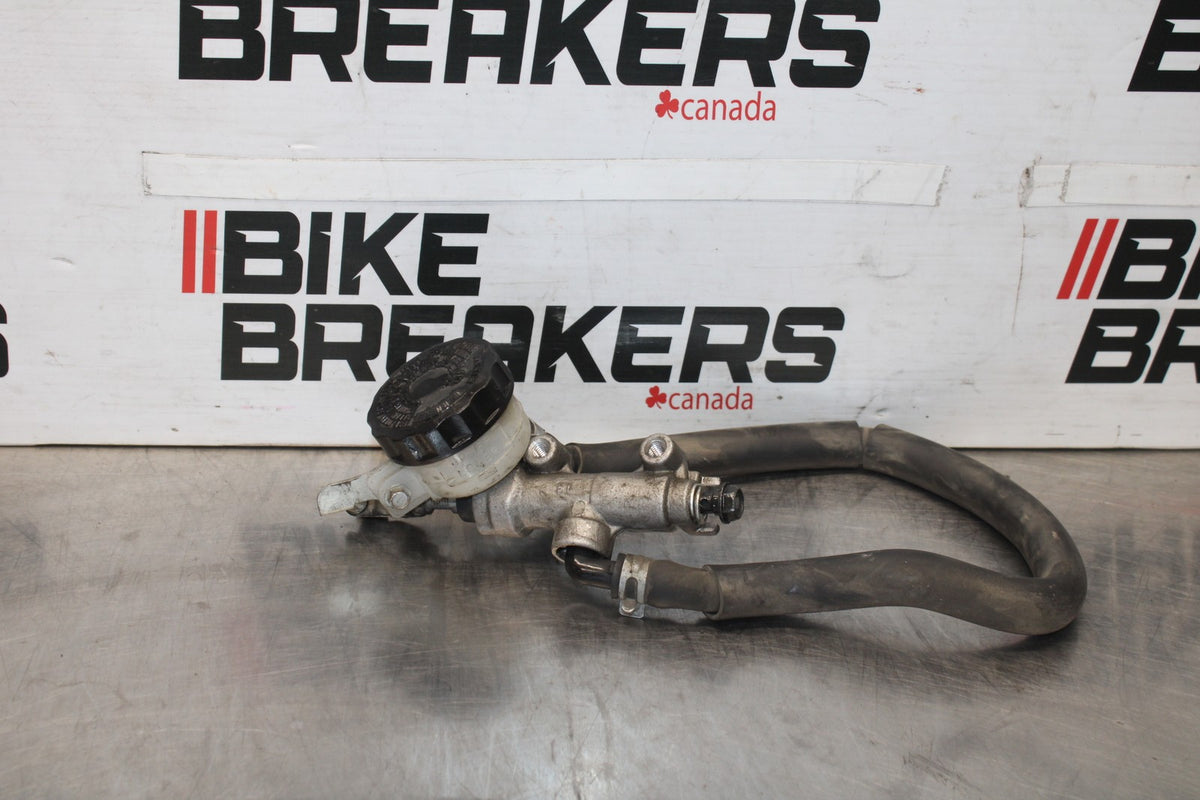 08-09 KAWASAKI NINJA ZX14R REAR BACK BRAKE MASTER CYLINDER W RESERVOIR BB932