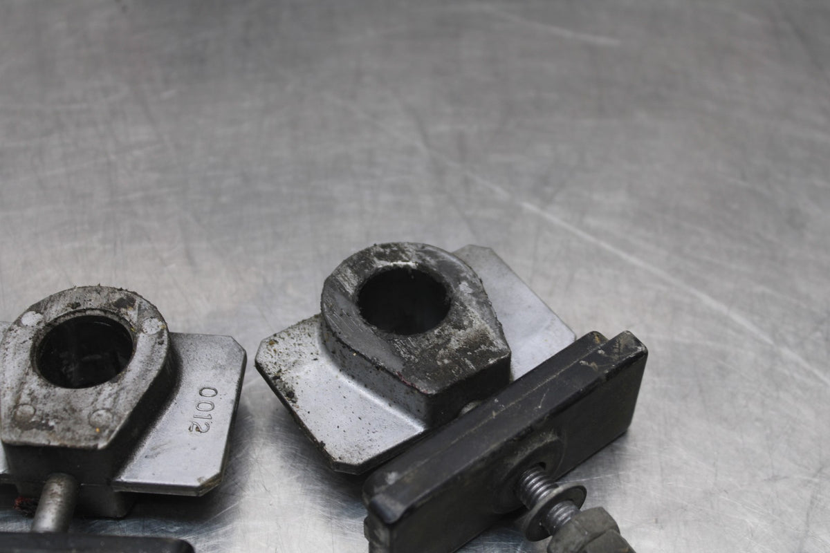 06 KAWASAKI Z750 SWINGARM CHAIN TENSIONER ADJUSTMENT BRACKETS  BB837