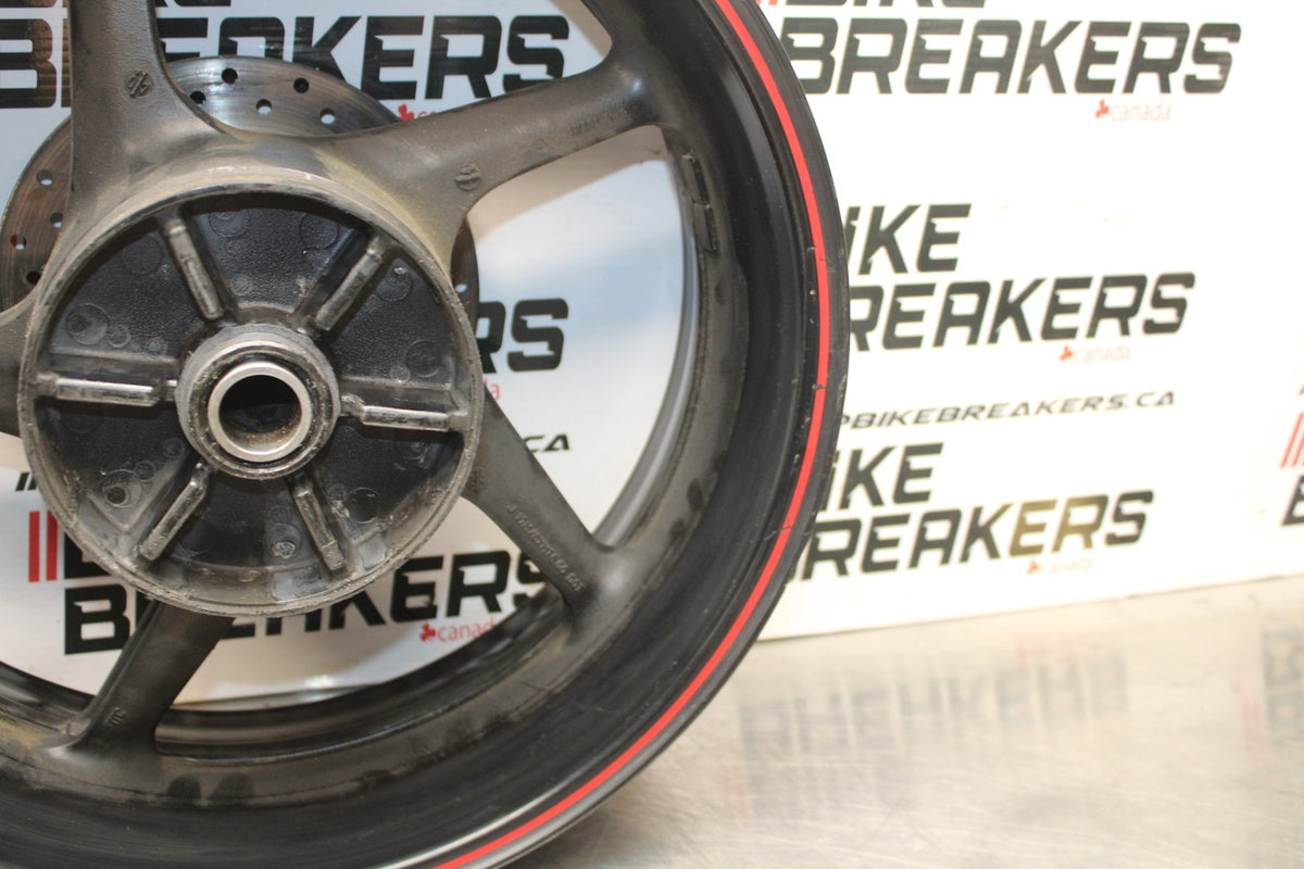 07-08 YAMAHA YZF R1 REAR WHEEL BACK RIM & BACK BRAKE DISC BB771