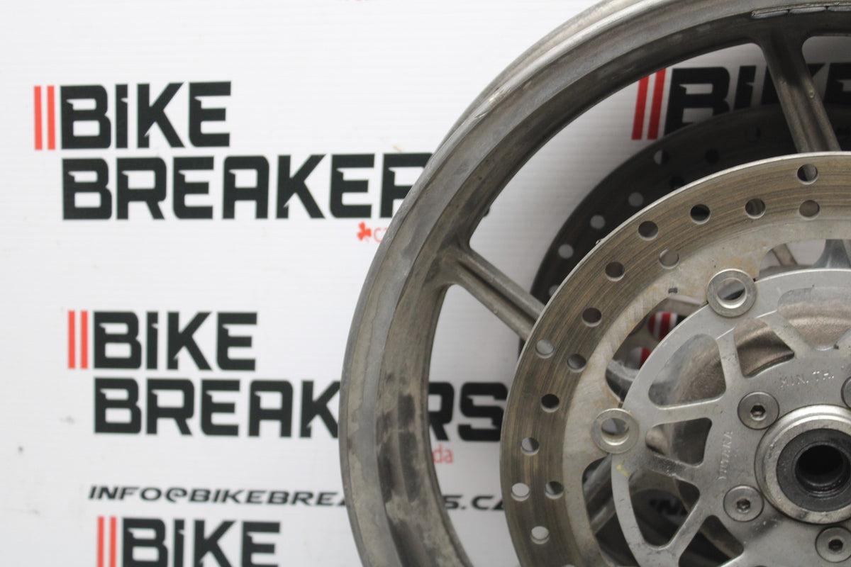06 KAWASAKI Z750 FRONT WHEEL FRONT RIM & ROTORS BB837