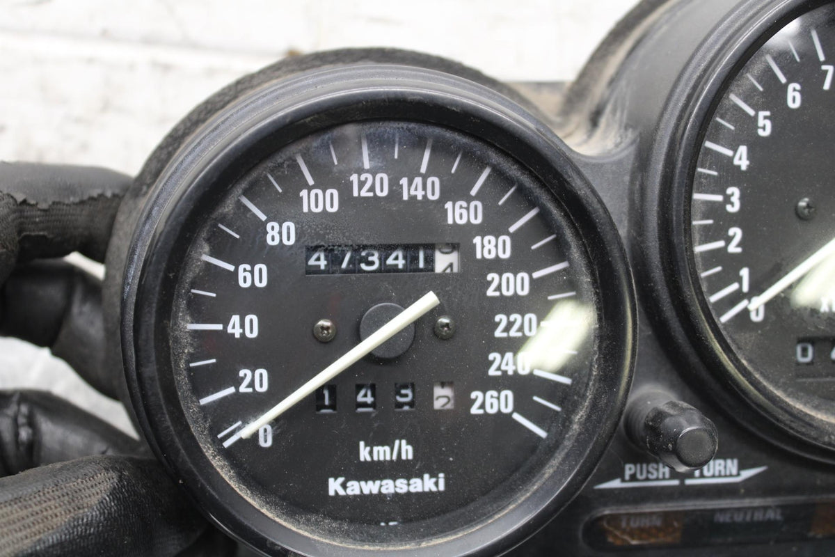 00-01 KAWASAKI ZZR600 SPEEDO TACH GAUGES SPEEDOMETER TACHOMETER BB568