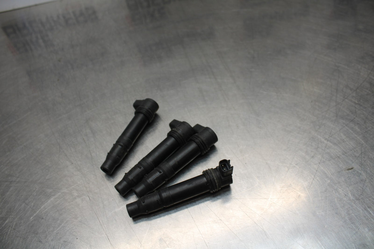 07-08 KAWASAKI NINJA ZX6R IGNITION COILS COIL SPARK PLUG CAPS 21171-1282 BB203