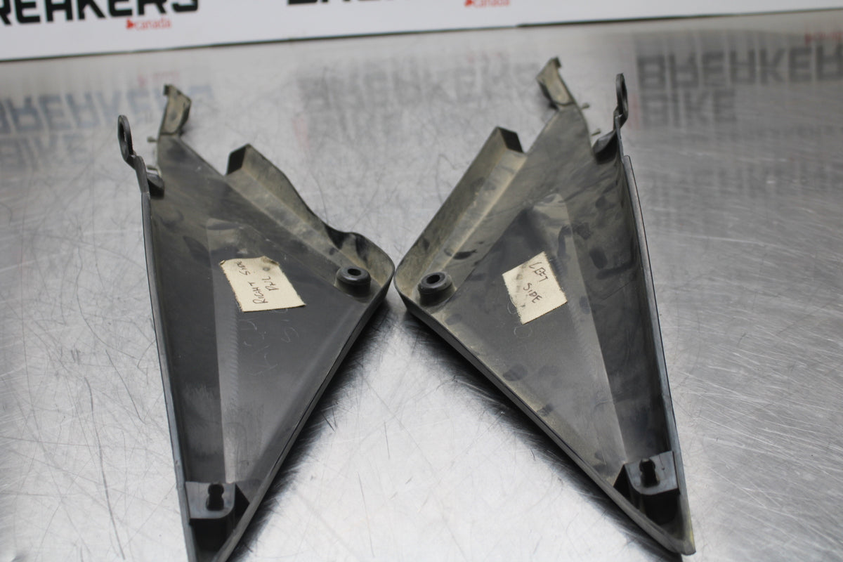 05-06 HONDA CBR600RR RIGHT LEFT GAS FUEL TANK PANELS COVERS TRIM SET COWLS BB149
