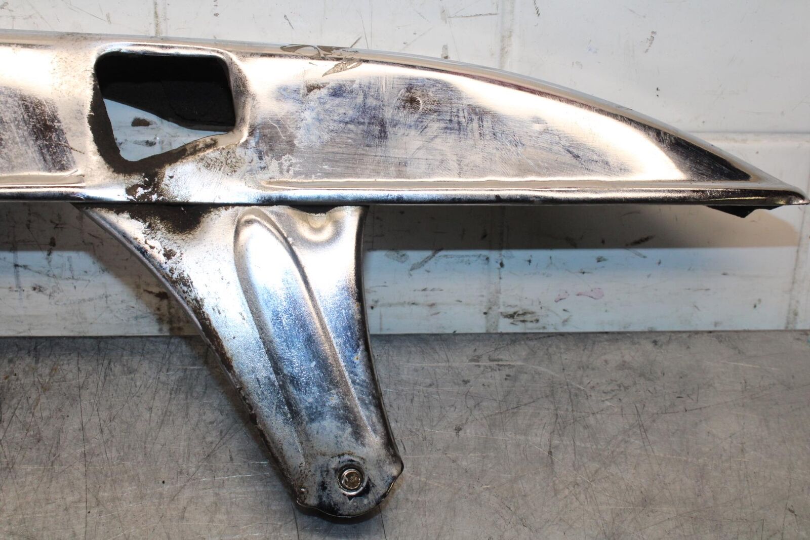 1974 Yamaha RD350 REAR BACK DRIVE CHAIN GUARD COVER SHIELD 360-22311-00-93 BB53
