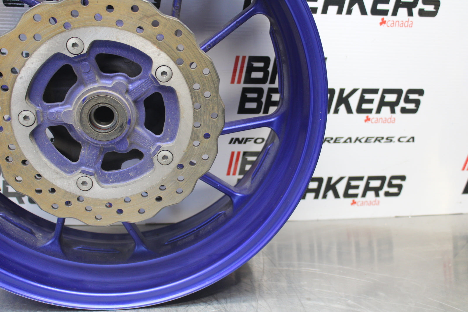 14-17 YAMAHA FZ07 REAR WHEEL BACK RIM & ROTOR BB162