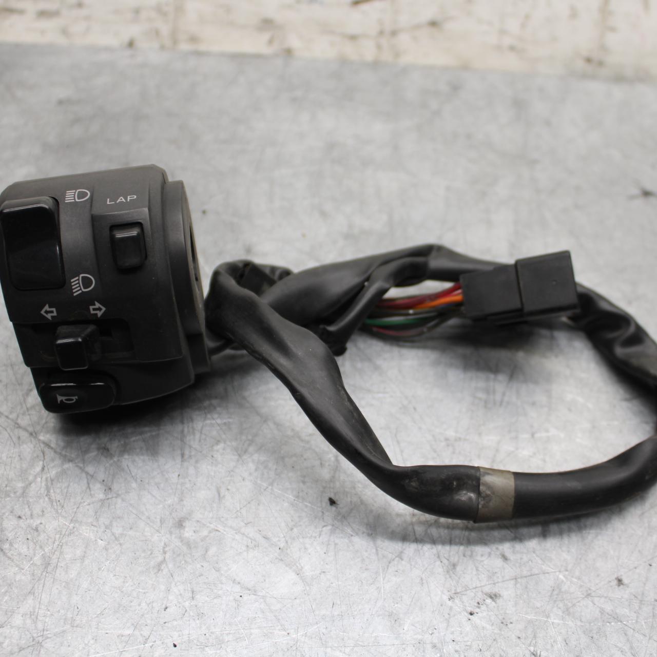 2009 Kawasaki Ninja ZX6R ZX600R LEFT CLIP ON HANDLE HORN SIGNALS SWITCH BB548