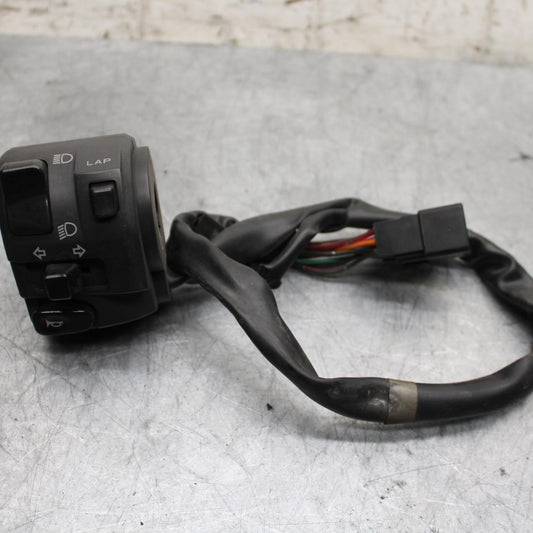 2009 Kawasaki Ninja ZX6R ZX600R LEFT CLIP ON HANDLE HORN SIGNALS SWITCH BB548