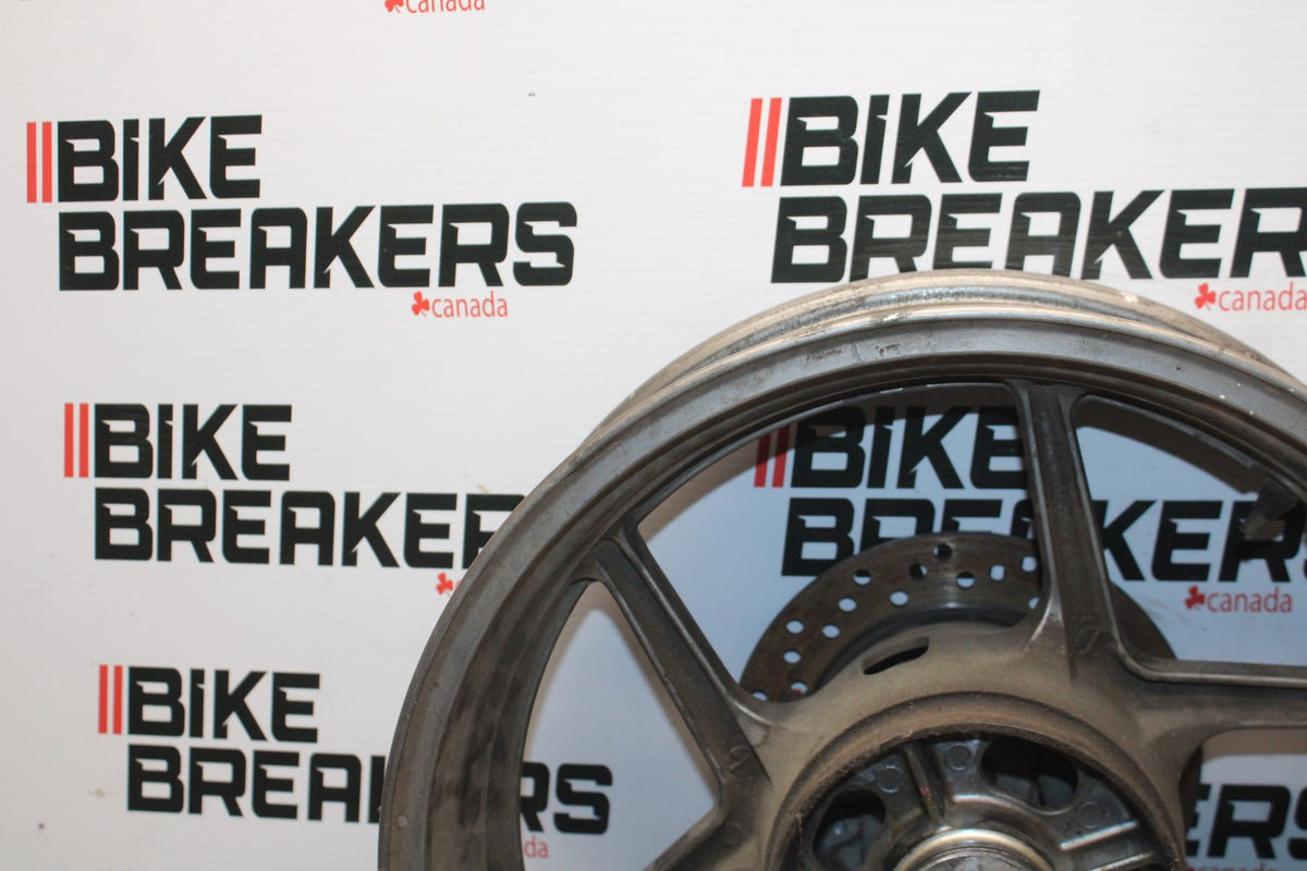 06 KAWASAKI Z750 REAR WHEEL BACL RIM & ROTOR BB837