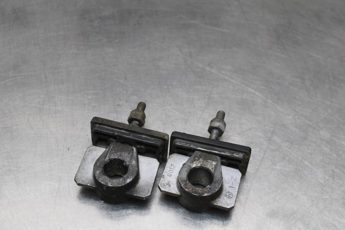 06 KAWASAKI Z750 SWINGARM CHAIN TENSIONER ADJUSTMENT BRACKETS  BB837