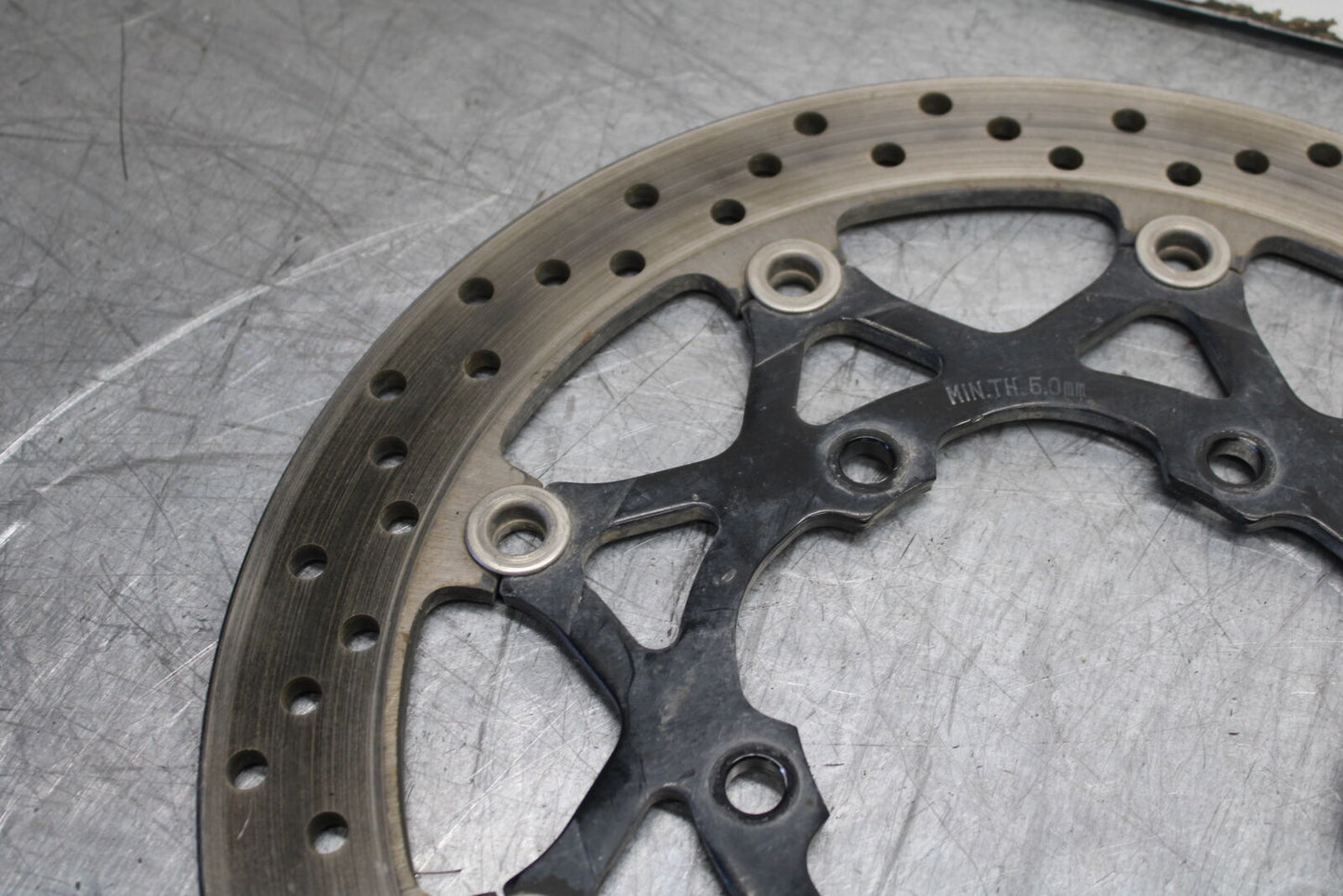 06-07 SUZUKI GSXR 600 FRONT LEFT RIGHT BRAKE ROTORS DISCS BB243