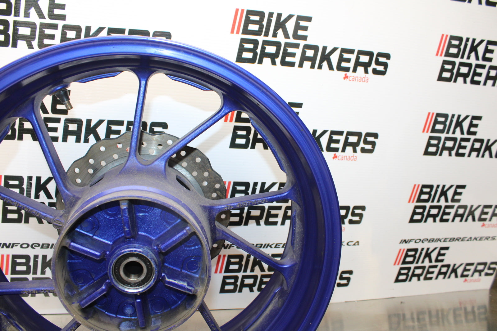 14-17 YAMAHA FZ07 REAR WHEEL BACK RIM & ROTOR BB162