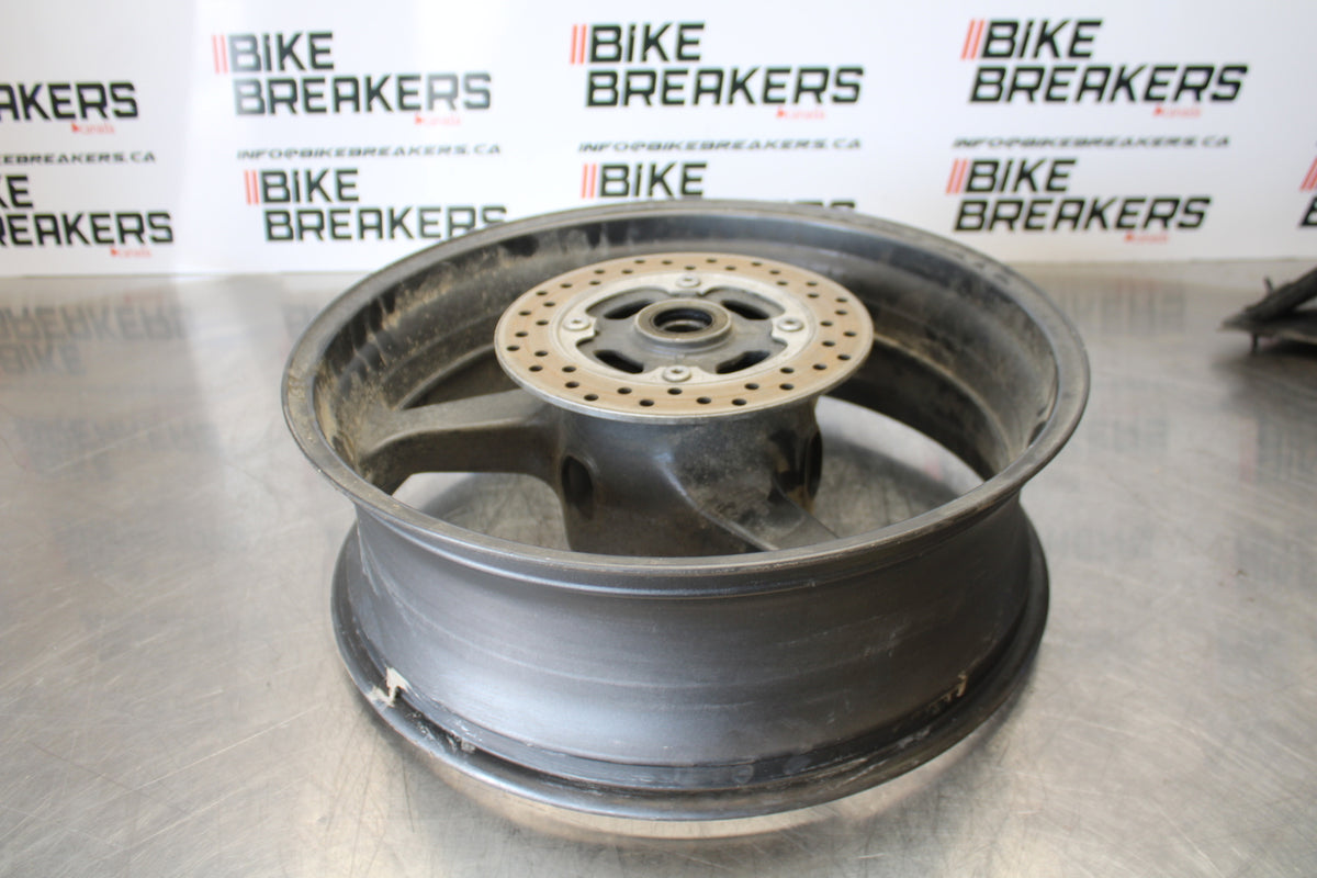 05-06 HONDA CBR600RR REAR WHEEL BACK RIM & ROTOR BB159