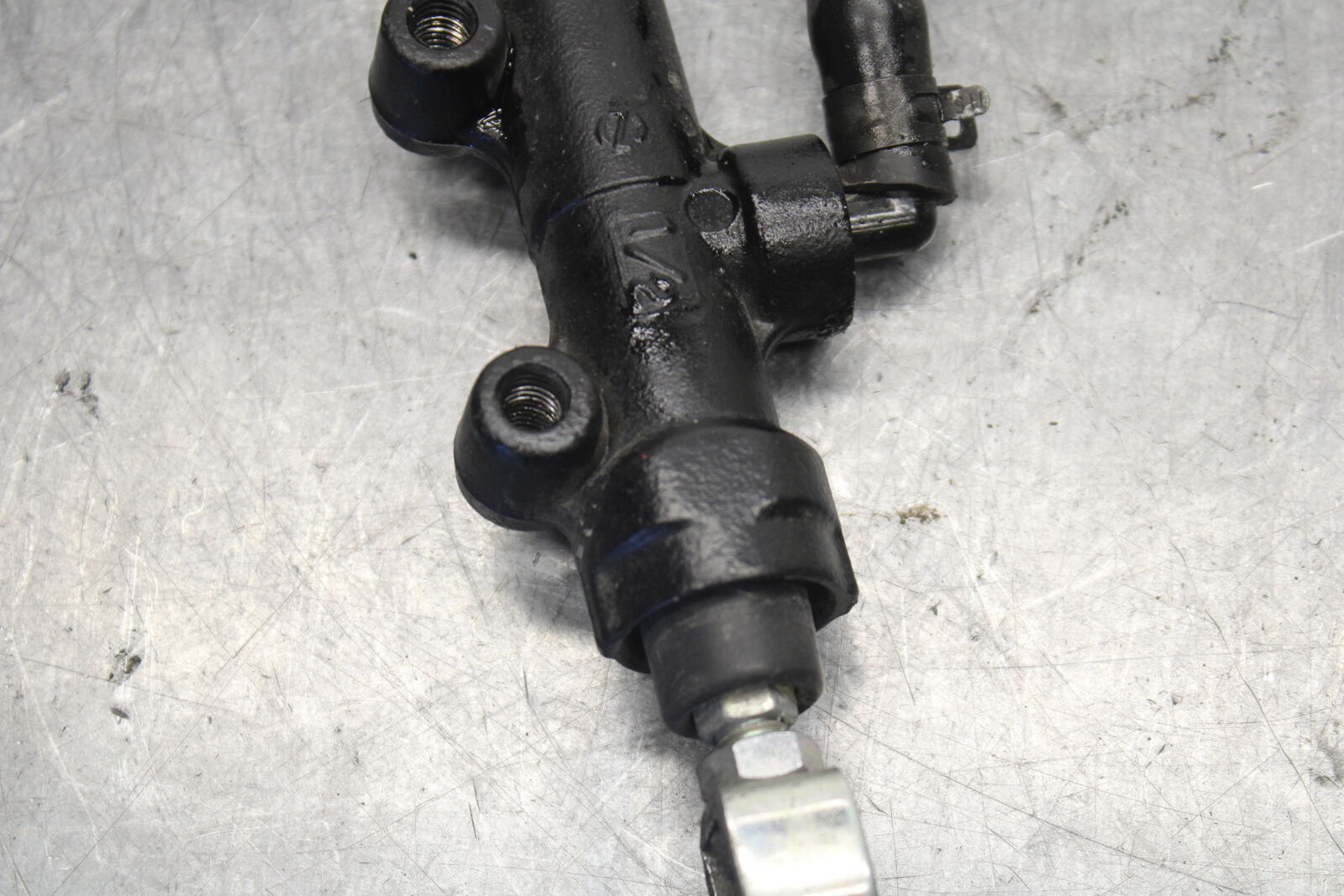 09-12 KAWASAKI NINJA ZX6R REAR BACK BRAKE MASTER CYLINDER W RESERVOIR BB698