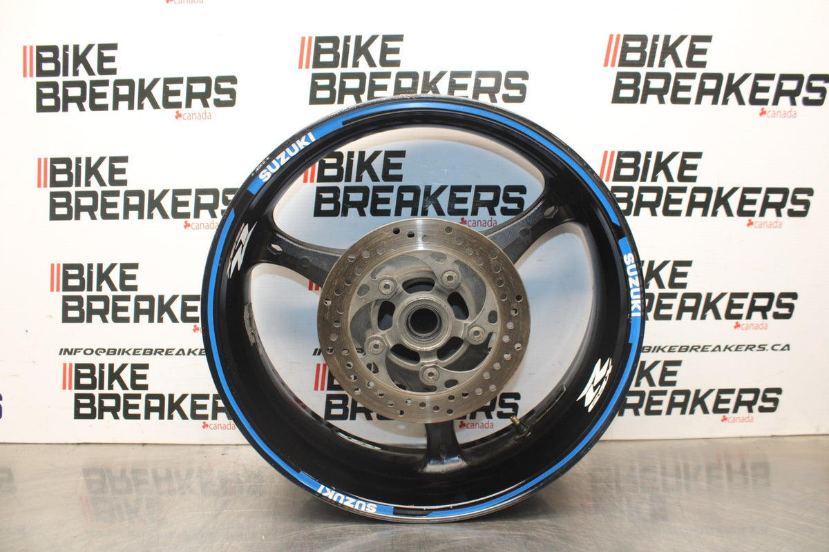 06-07 SUZUKI GSXR 600 REAR WHEEL BACK RIM & ROTOR BB845