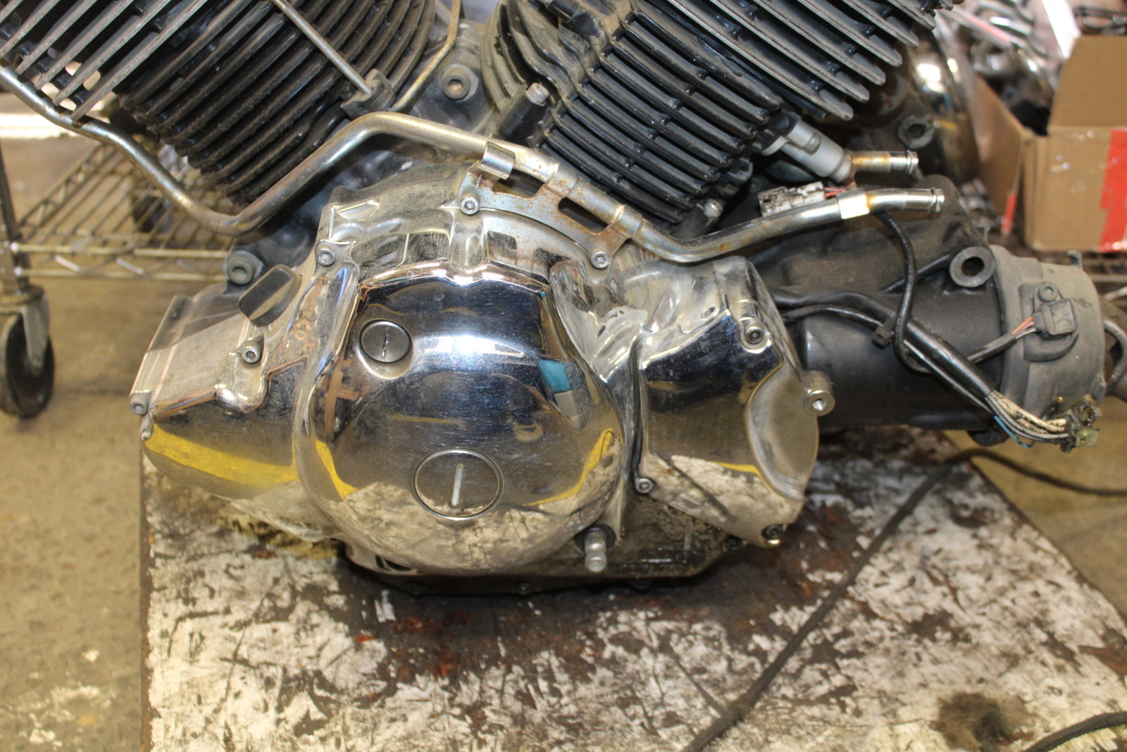 99-00 YAMAHA V STAR 1100 ENGINE MOTOR BB711