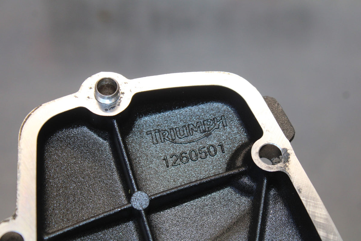 15 TRIUMPH TIGER 800 ENGINE MOTOR TIMING CHAIN COVER BB873