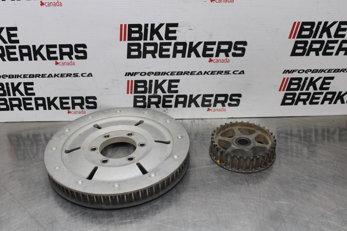 06 KAWASAKI VULCAN 900 FRONT REAR SPROCKET PULLEY BB799