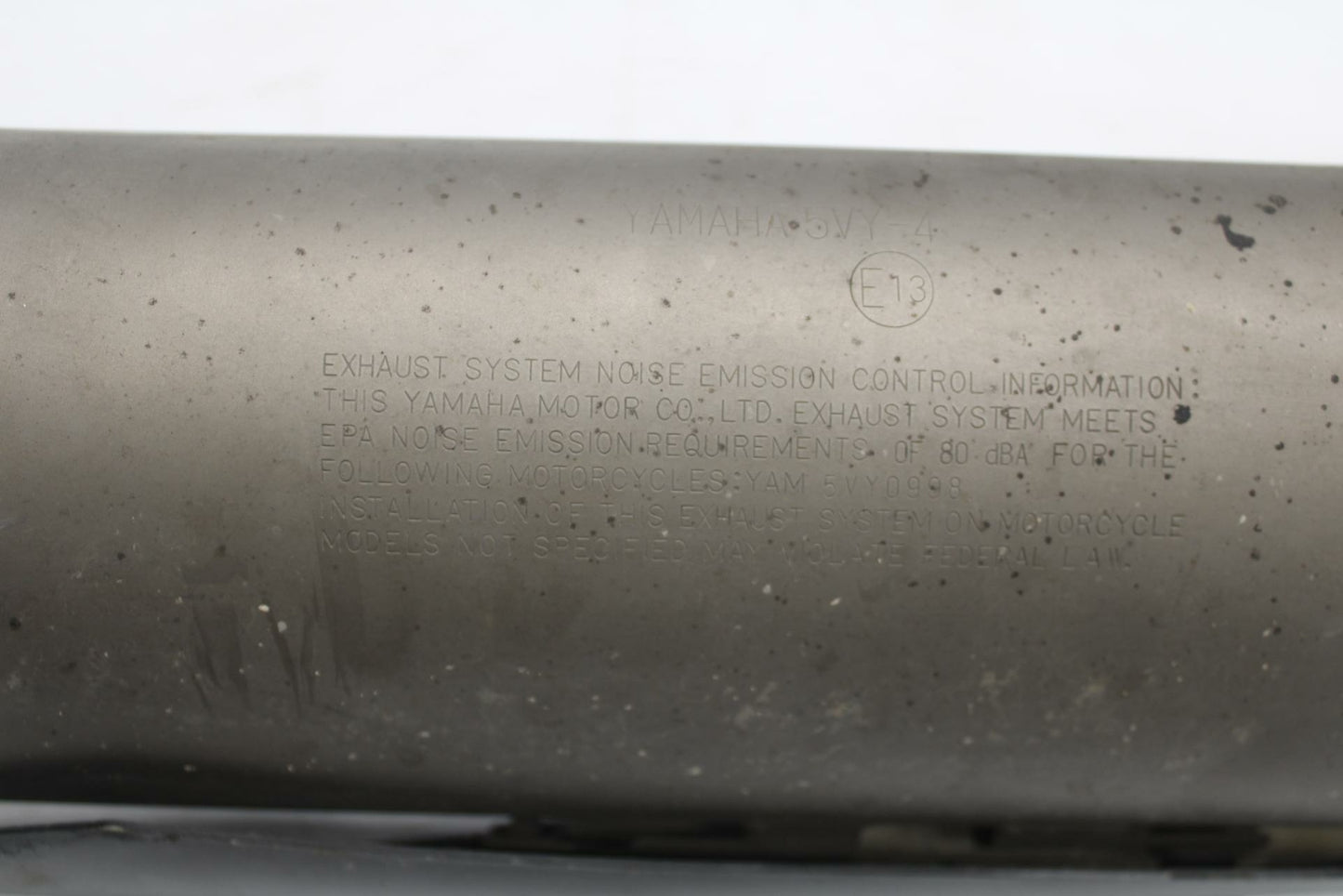 06 YAMAHA YZF R1 EXHAUST PIPE RIGHT MUFFLER SLIP ON CAN SILENCER BB282