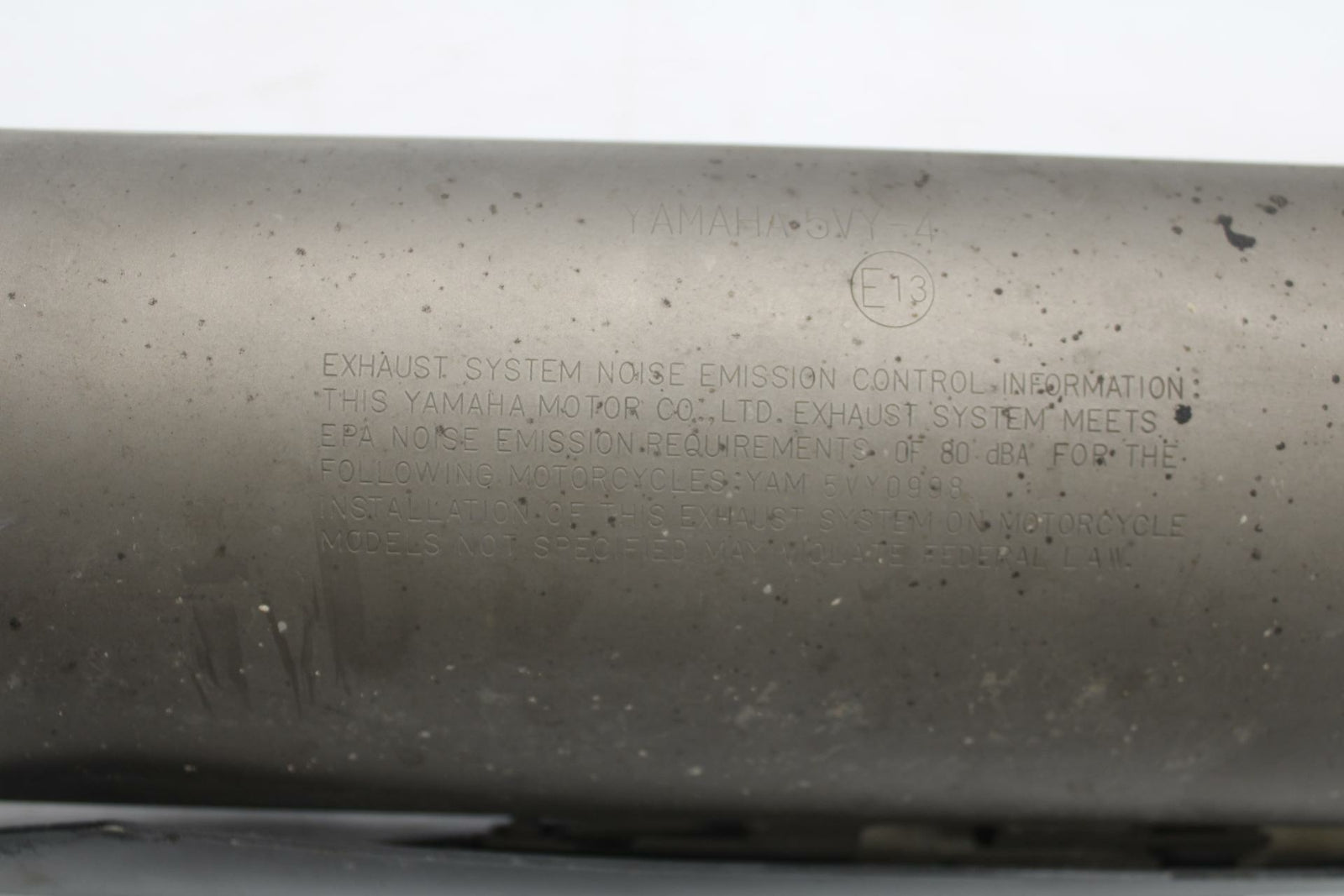 06 YAMAHA YZF R1 EXHAUST PIPE RIGHT MUFFLER SLIP ON CAN SILENCER BB282