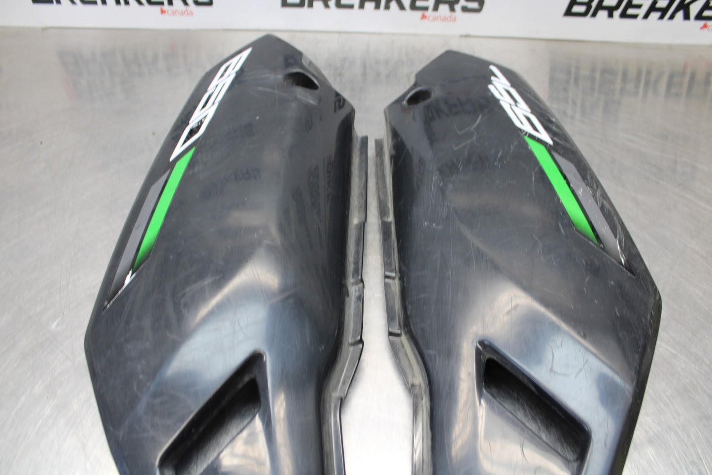 08-18 KAWASAKI KLR650 RIGHT & LEFT REAR BACK TAIL FAIRING COWL SHROUD BB183