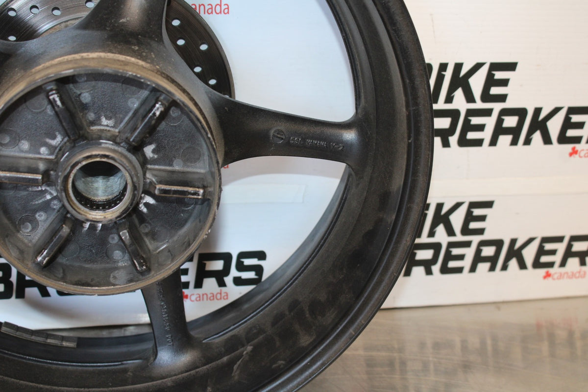03-04 YAMAHA YZF R6 REAR WHEEL BACK RIM & ROTOR BB890