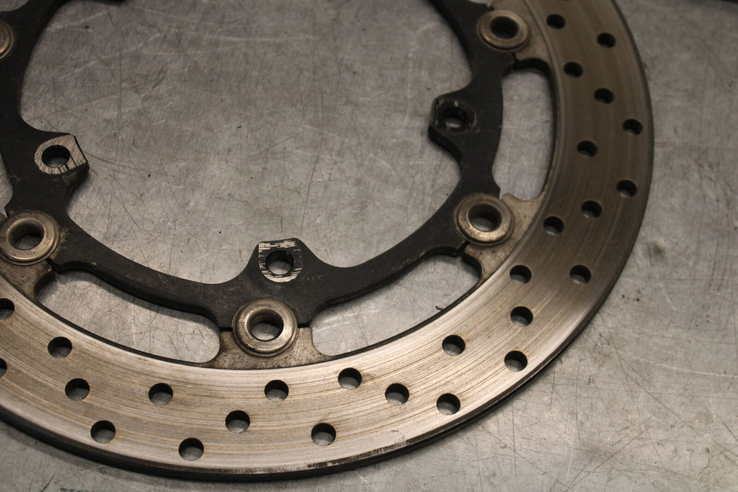 08-09 YAMAHA YZF R6S FRONT LEFT RIGHT BRAKE ROTORS DISCS 5SL-2581T-00-00  BB690