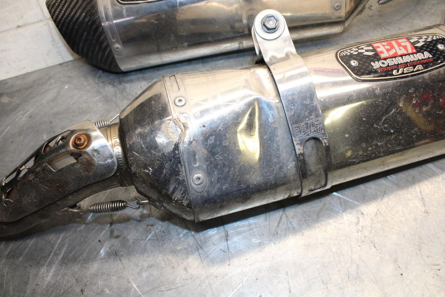 2008 Suzuki GSXR1000 YOSHIMURA EXHAUST PIPE MUFFLER SLIP ON CAN SILENCER BB519